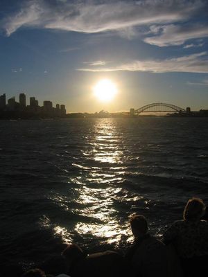 Syndey Harbour sunset from the Manly ferry
